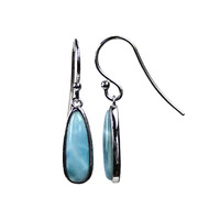 Boucles d'oreilles en argent et Larimar