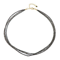 Collier en argent et Diamant noir