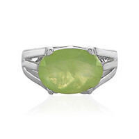 Bague en argent et Préhnite
