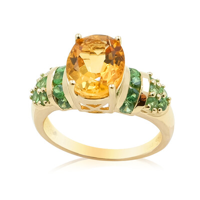Bague en or et Citrine