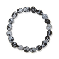 Bracelet et Obsidienne Flocon-de-Neige