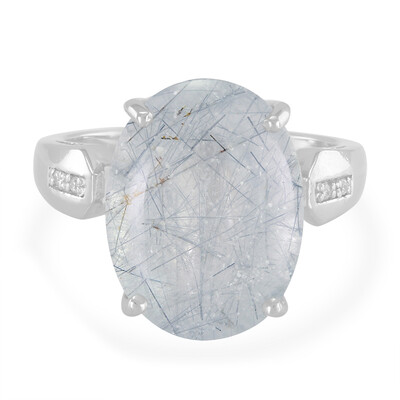 Bague en argent et Quartz rutile de Mutuca