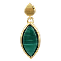 Pendentif en argent et Malachite