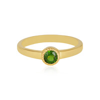 Bague en argent et Diopside de Russie