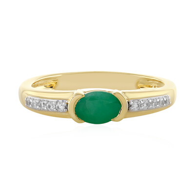 Bague en argent et Emeraude du Brésil