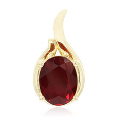 Pendentif en or et Tibétanite rouge