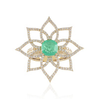 Bague en or et Emeraude de Colombie (de Melo)