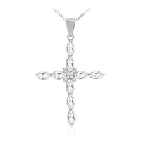 Collier en argent et Topaze blanche