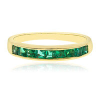 Bague en or et Emeraude de Zambie AAA (CIRARI)