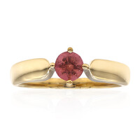 Bague en or et Pezzottaïte
