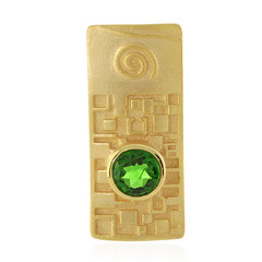 Pendentif en argent et Diopside de Russie