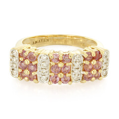 Bague en or et Saphir Padparadscha non chauffé (AMAYANI)