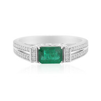 Bague en or et Emeraude de Zambie