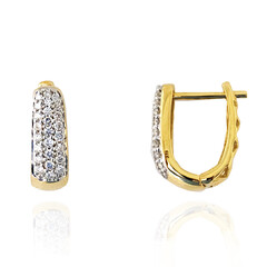 Boucles d'oreilles en or et Diamant SI