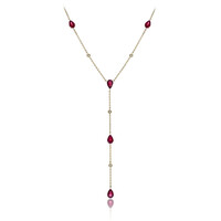 Collier en or et Rubis AAA du Mozambique (CIRARI)