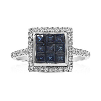 Bague en or et Saphir bleu (Estée Collection)