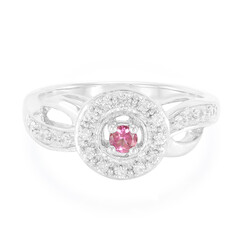 Bague en argent et Rubellite du Nigéria
