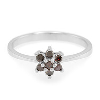 Bague en argent et Diamant fantaisie