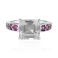 Bague en argent et Topaze blanche