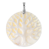 Pendentif en argent et Nacre