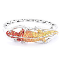 Bracelet en argent et Saphir bleu (Dallas Prince Designs)