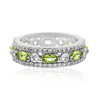 Bague en argent et Péridot