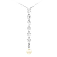 Collier en argent et Topaze blanche