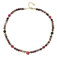 Collier en argent et Rhodonite