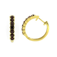 Boucles d'oreilles en argent et Grenat Rhodolite