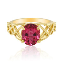 Bague en argent et Topaze rose