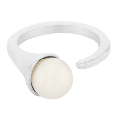 Bague en argent et Perle de culture d'eau douce