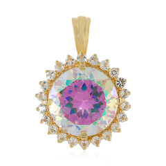 Pendentif en argent et Topaze arc-en-ciel