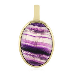 Pendentif en argent et Fluorite