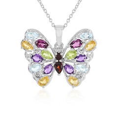 Collier en argent et Améthyste de Zambie