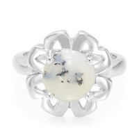 Bague en argent et Agate dendritique