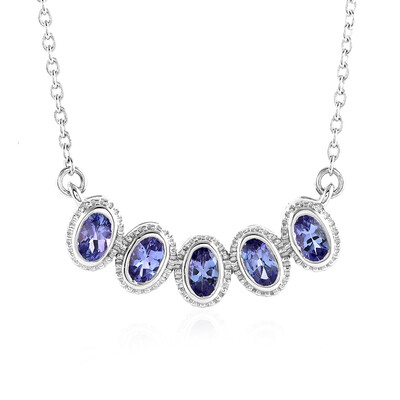 Collier en argent et Tanzanite