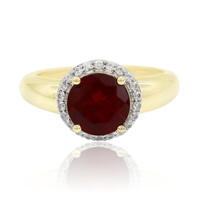 Bague en or et Tibétanite rouge