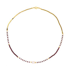 Collier en argent et Perle d'Akoya