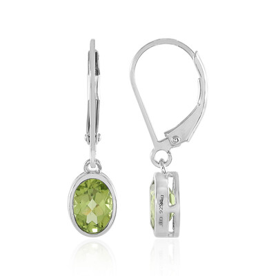 Boucles d'oreilles en argent et Péridot