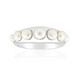 Bague en argent et Perle blanche de culture d'eau douce (Michelle Albala)