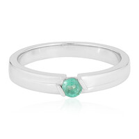Bague en argent et Emeraude de Colombie