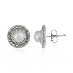Boucles d'oreilles en argent et Perle de culture d'eau douce