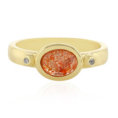 Bague en argent et Pierre du Soleil