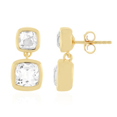 Boucles d'oreilles en argent et Quartz blanc