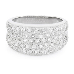 Bague en argent et Saphir blanc