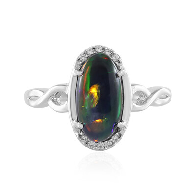 Bague en argent et Opale Mezezo