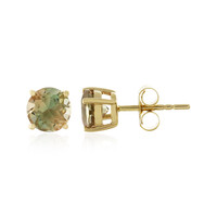 Boucles d'oreilles en or et Pierre du Soleil de l’Orégon