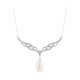 Collier en argent et Perle blanche de culture d'eau douce