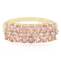 Bague en or et Saphir Padparadscha non chauffé