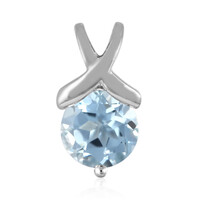 Pendentif en argent et Topaze bleu ciel